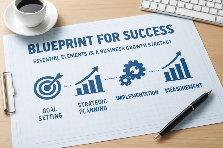 What should be included in a business growth strategy?