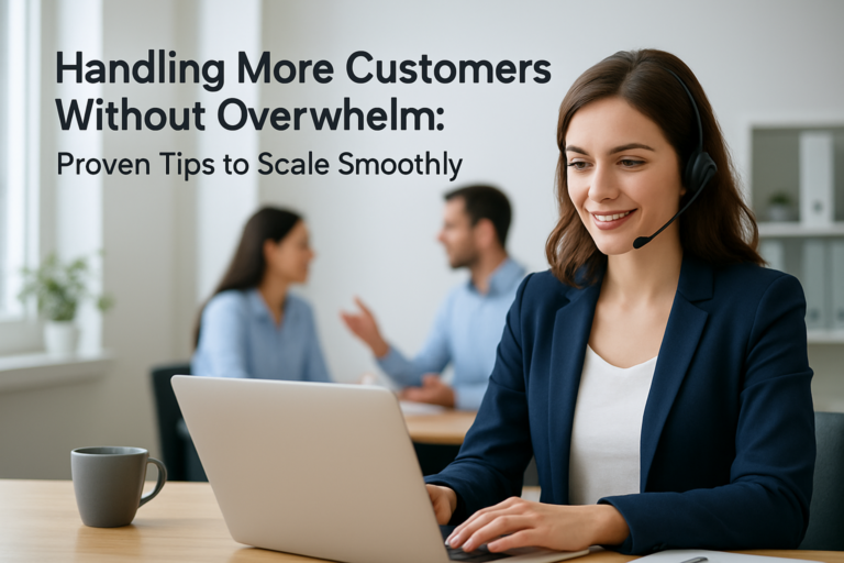 How do I handle more customers without getting overwhelmed?