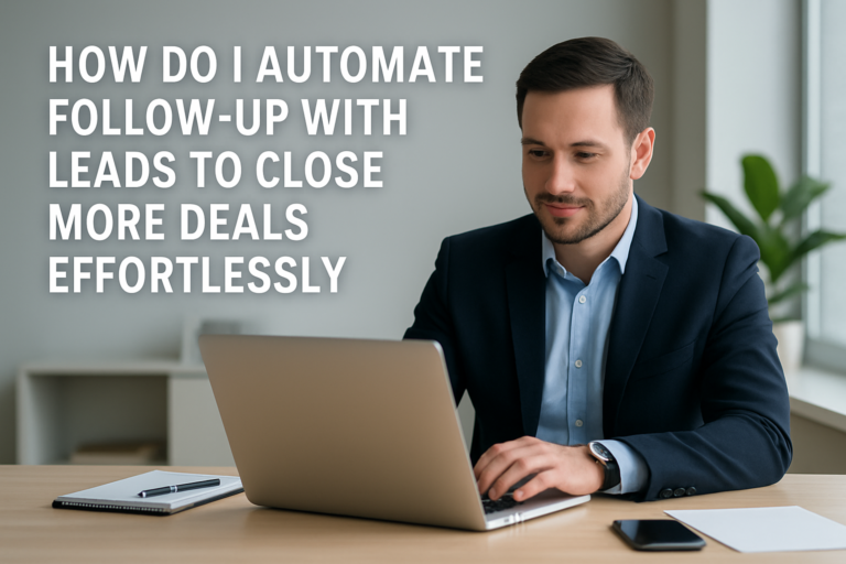How do I automate follow-up with leads?