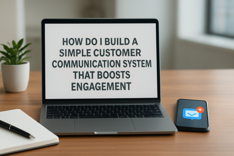 How do I build a simple system for customer communication?