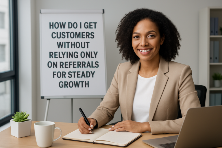 How do I get customers without relying only on referrals?