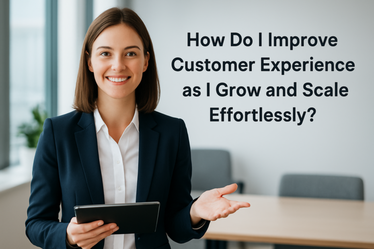 How do I improve customer experience as I grow?