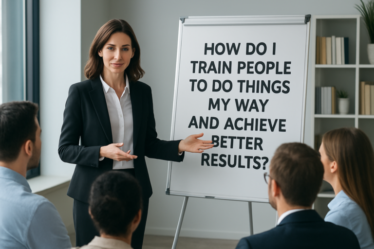 How do I train people to do things my way?