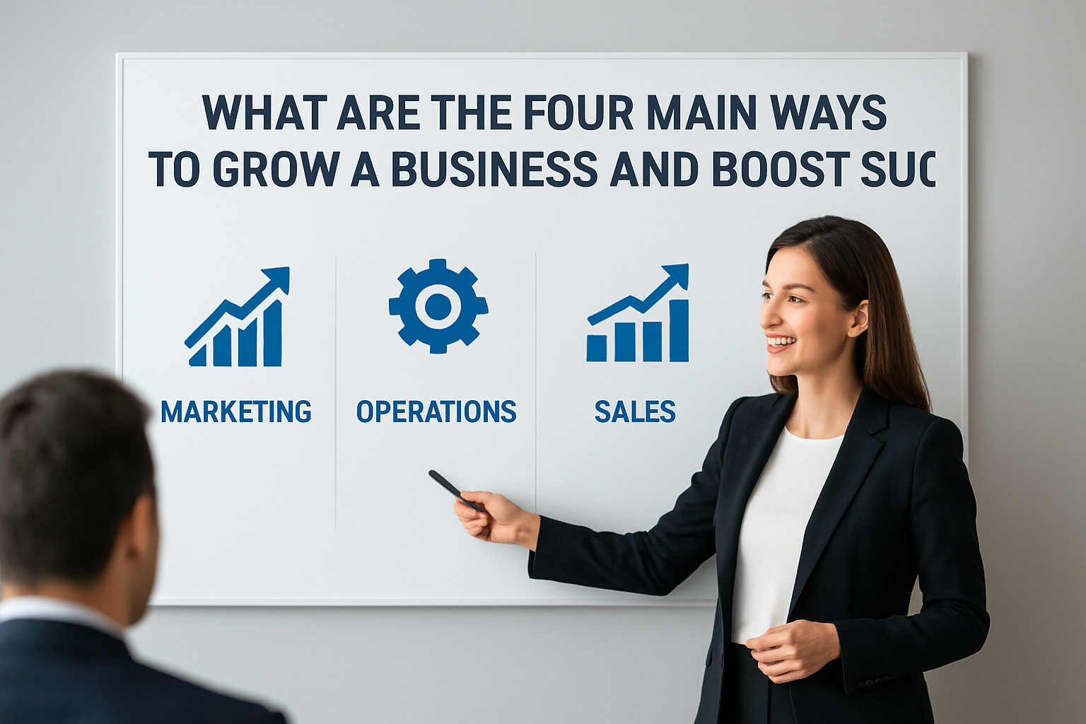 What are the four main ways to grow a business?