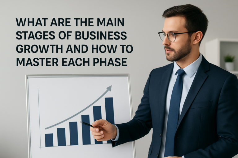 What are the main stages of business growth?