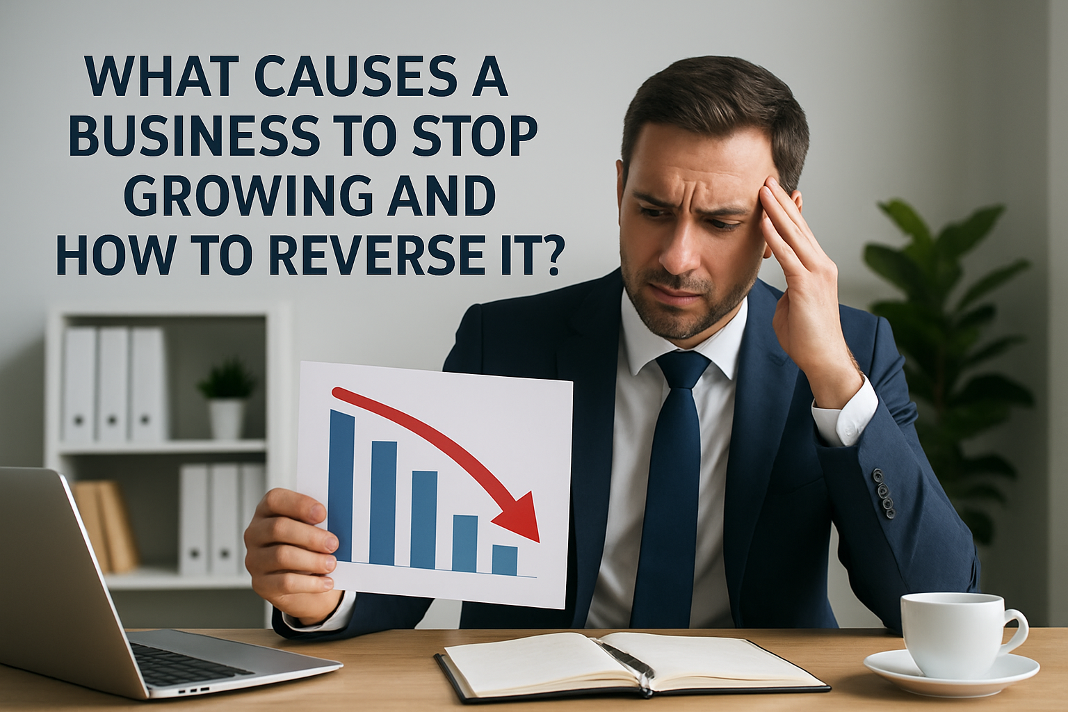 What causes a business to stop growing?