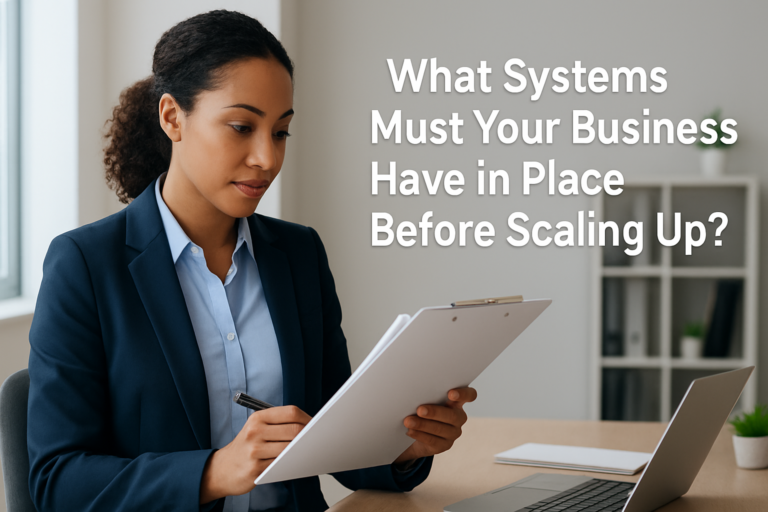 What systems does my business need before I grow?