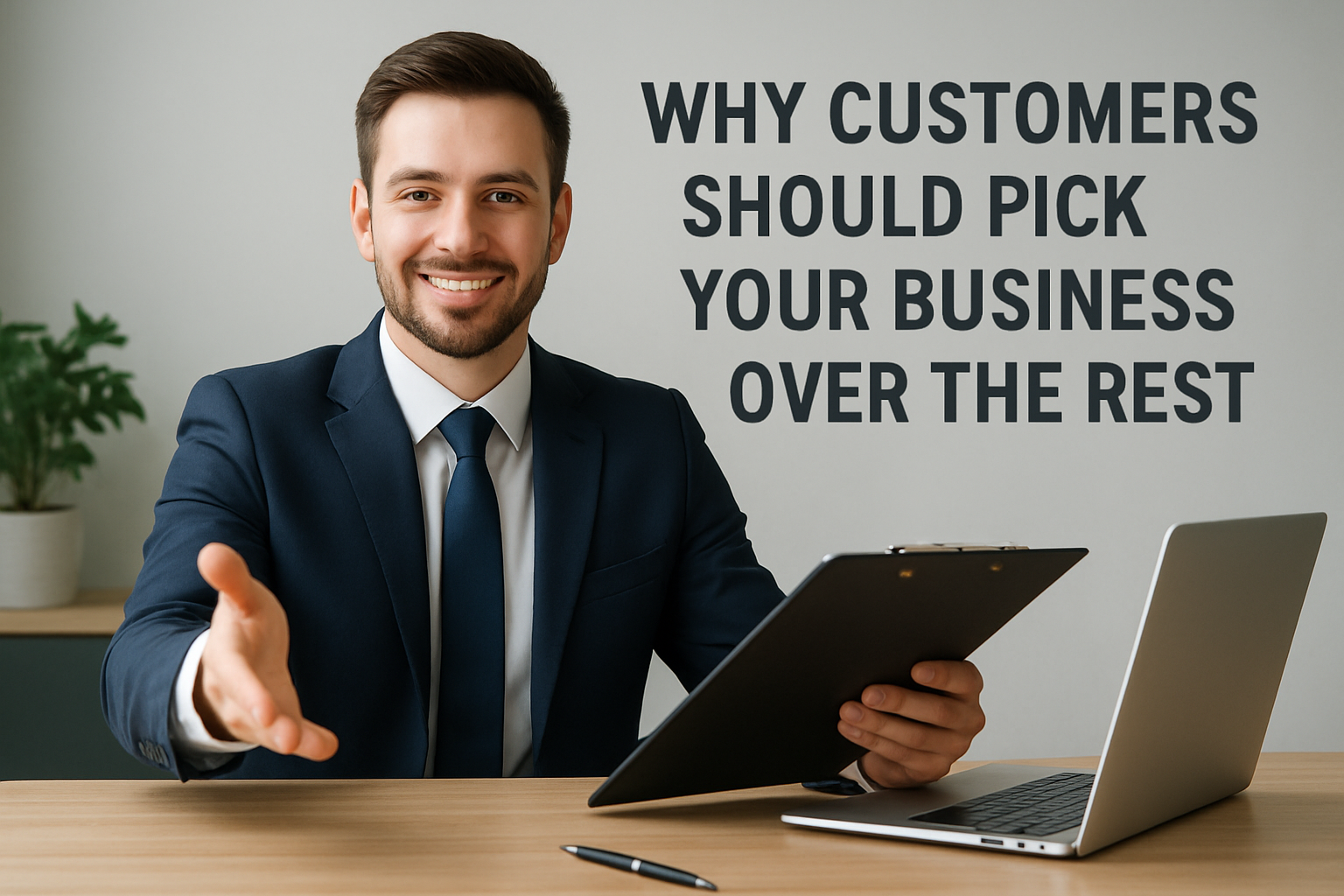 How do I explain why customers should choose my business?