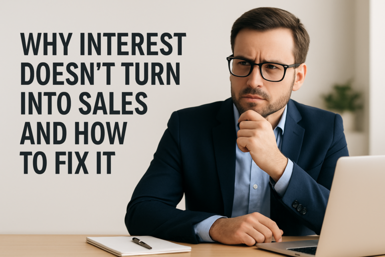 Why are people interested but not buying?